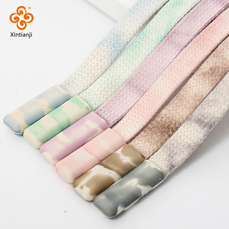 Sewing Tie Dye - 1cm szerokości płaska pleciona lina skręcony