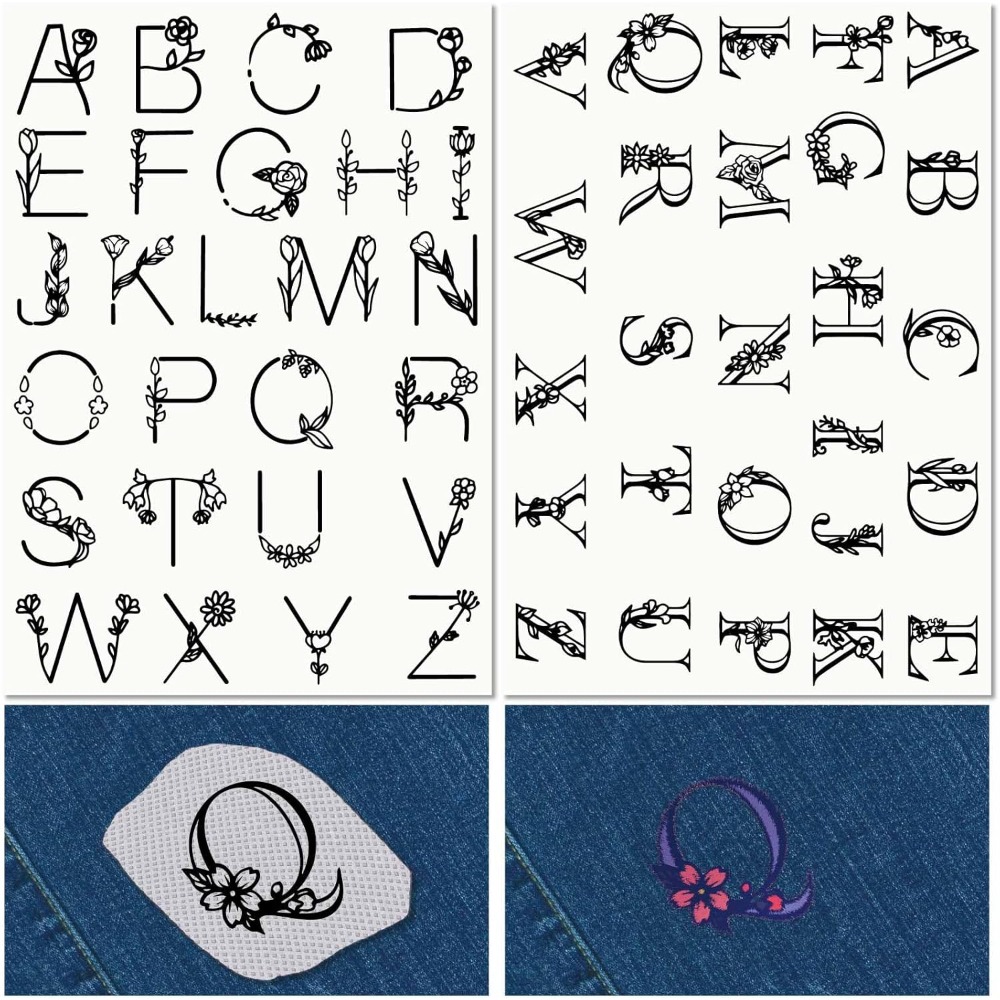 Sewing Kit - Litera A-Z rozpuszczalne w wodzie stabilizatory