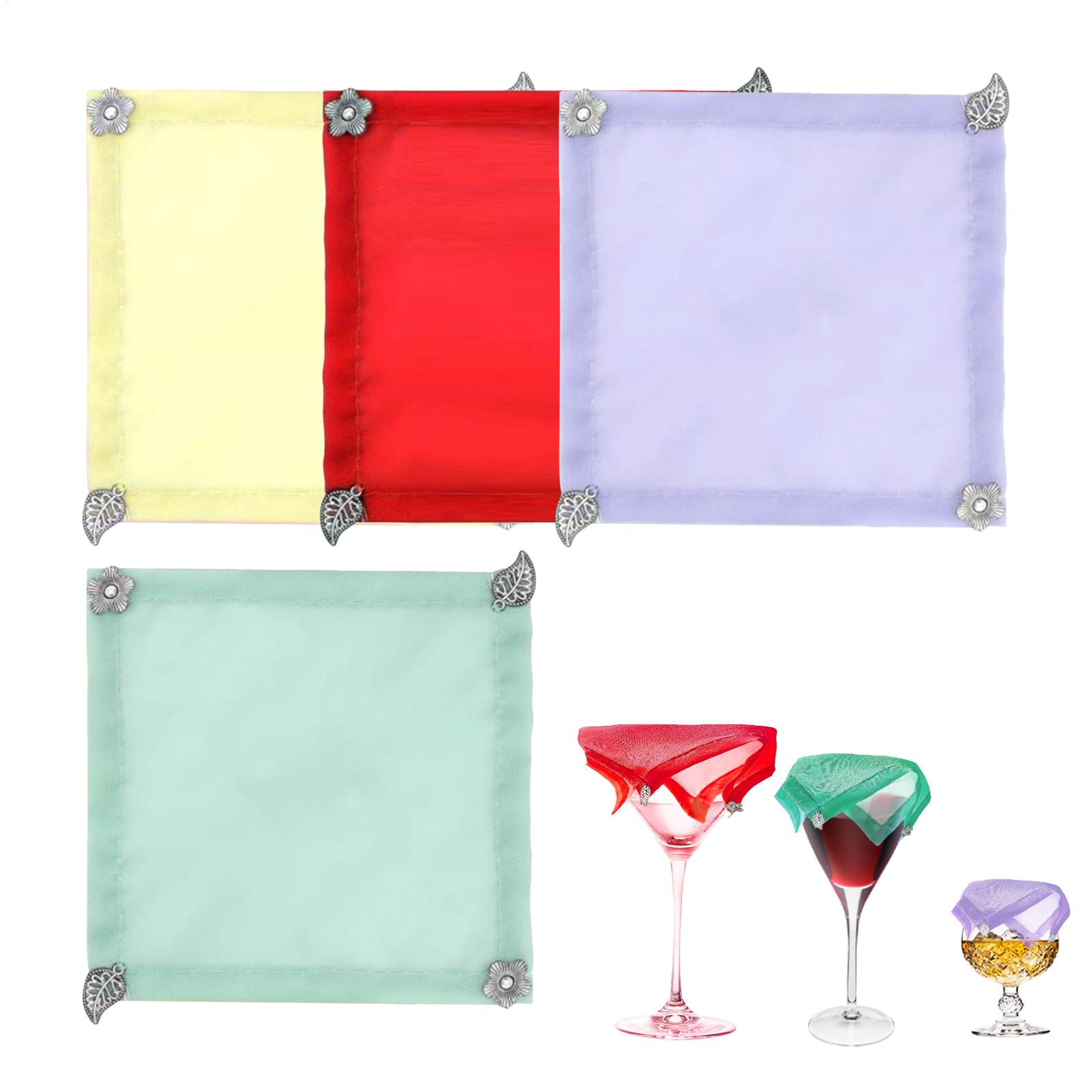 Fabric Weight Set - 4 szt./zestaw Obciążone Pokrowce na Wino