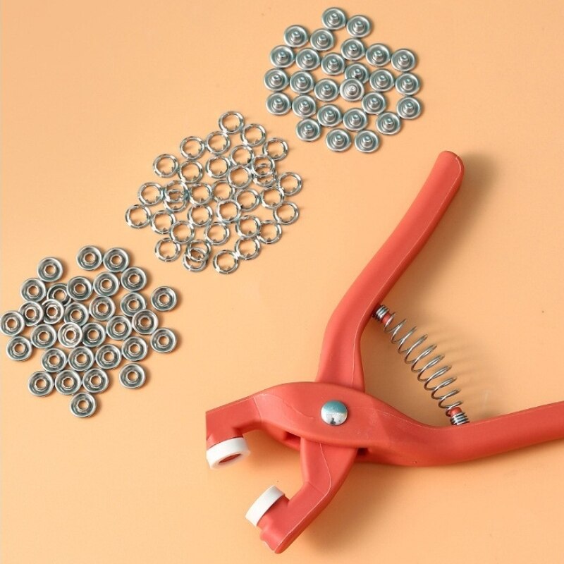 Textile Sewing Kit - 50 zestawów 9,5 mm szczypiec z