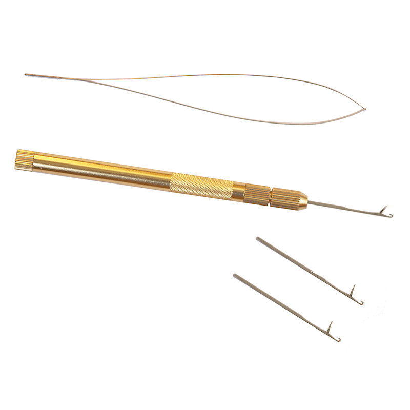 Needle Threader Tool - Zestaw do przedłużania włosów z aluminium