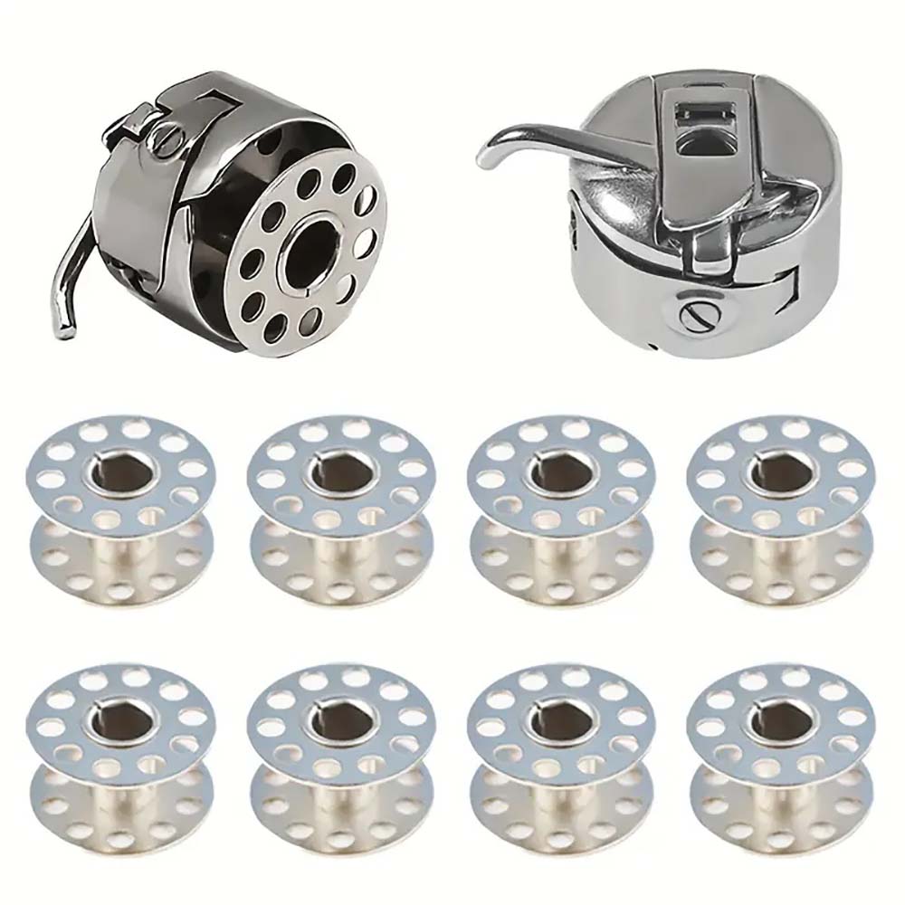 Textile Sewing Kit - Futerał na szpulki i metalowe szpulki