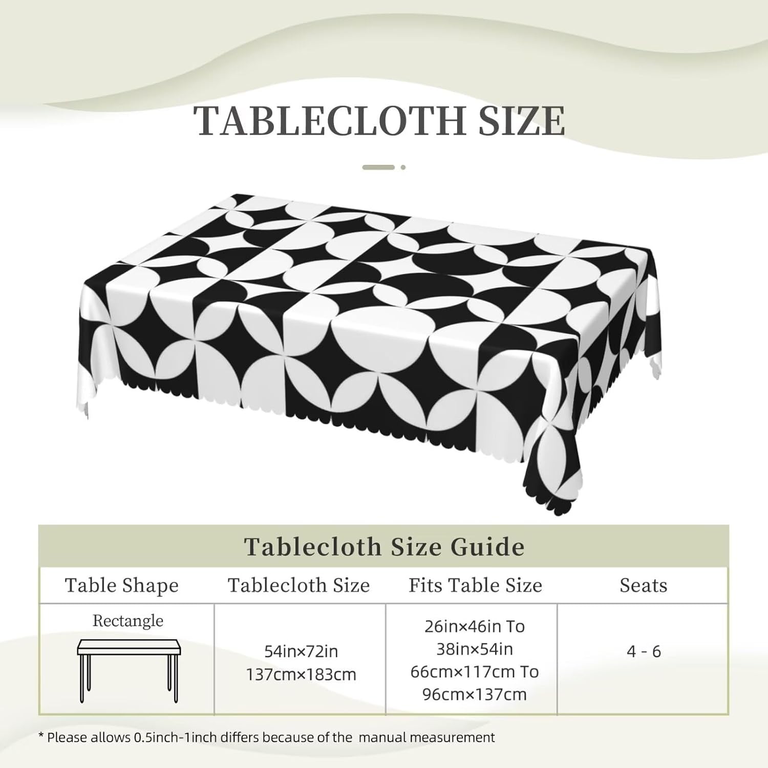 Minimalistyczny obrus w stylu  – Century Textile & Sewing Supply Hours recenzja i cena