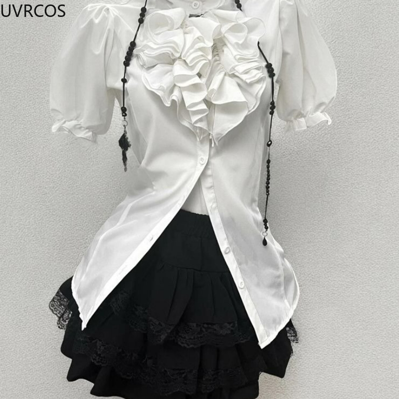 Y2k Estetyczny styl Lolita Sło – Sewing Vest recenzja i cena