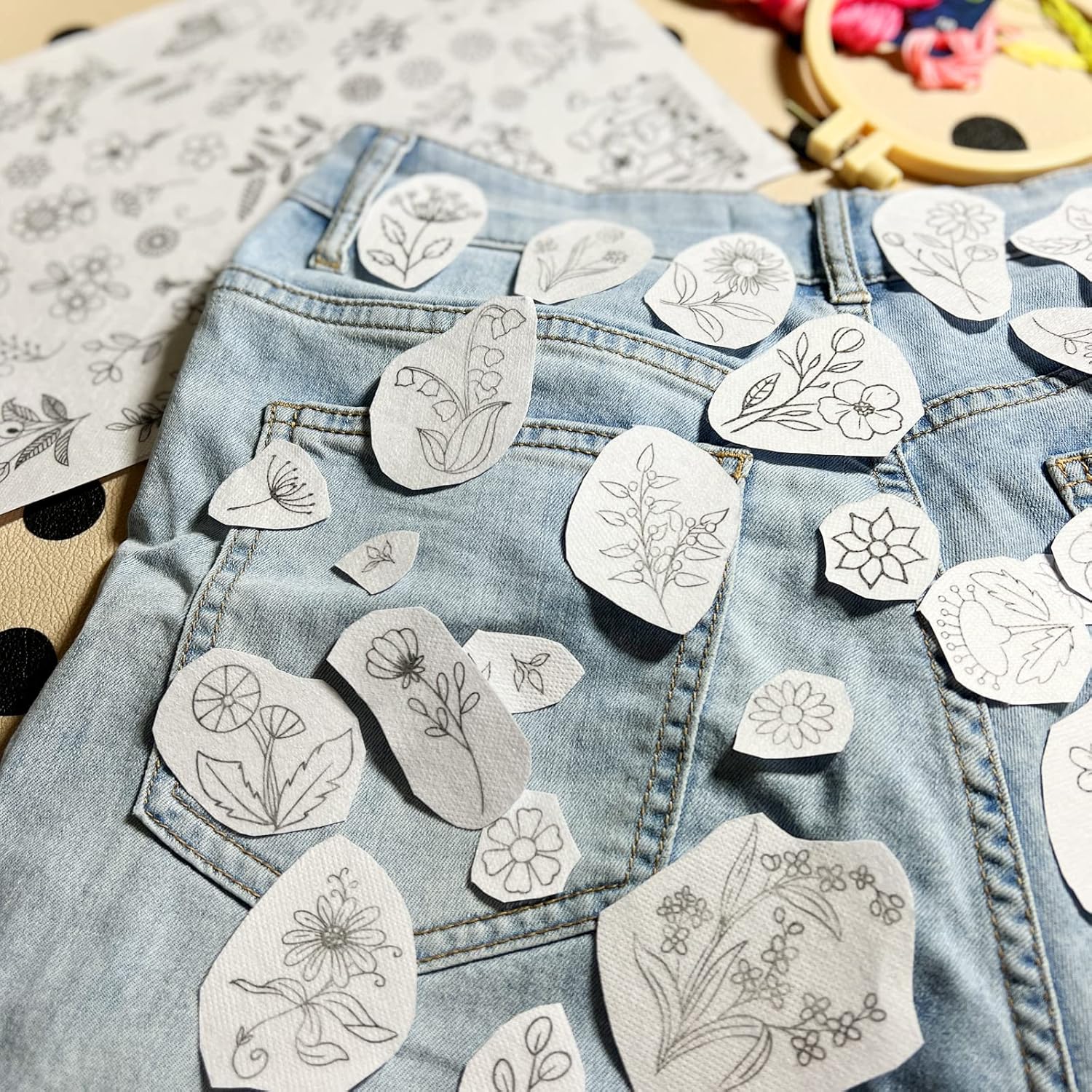 Papier do haftu rozpuszczalny  – Textile Sewing Patterns recenzja i cena