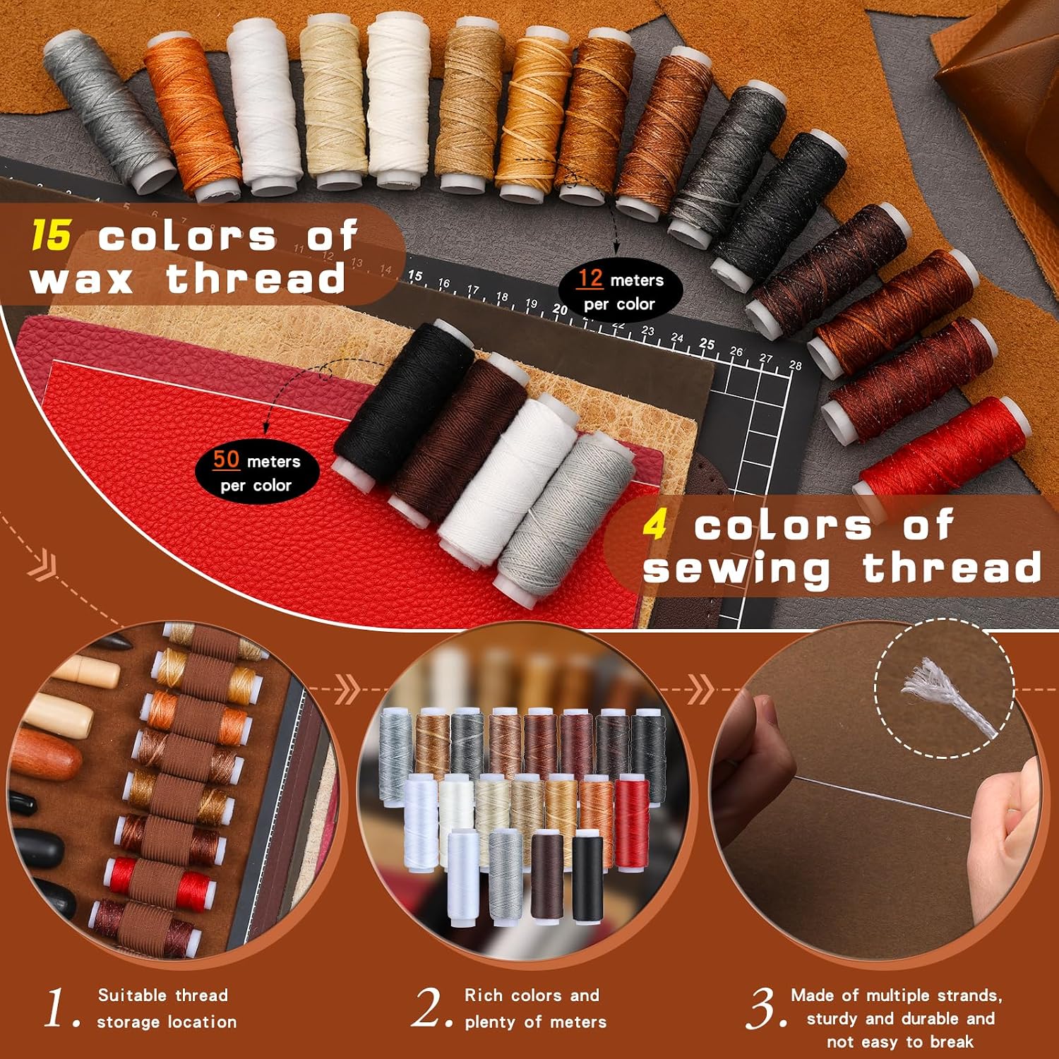Zestaw narzędzi do obróbki skó – Sewing Kit recenzja i cena
