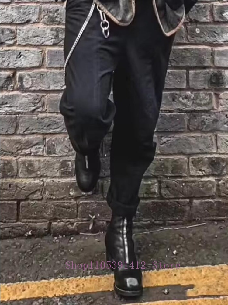 Luksusowe męskie buty ze skóry – Sewing Front Zipper recenzja i cena
