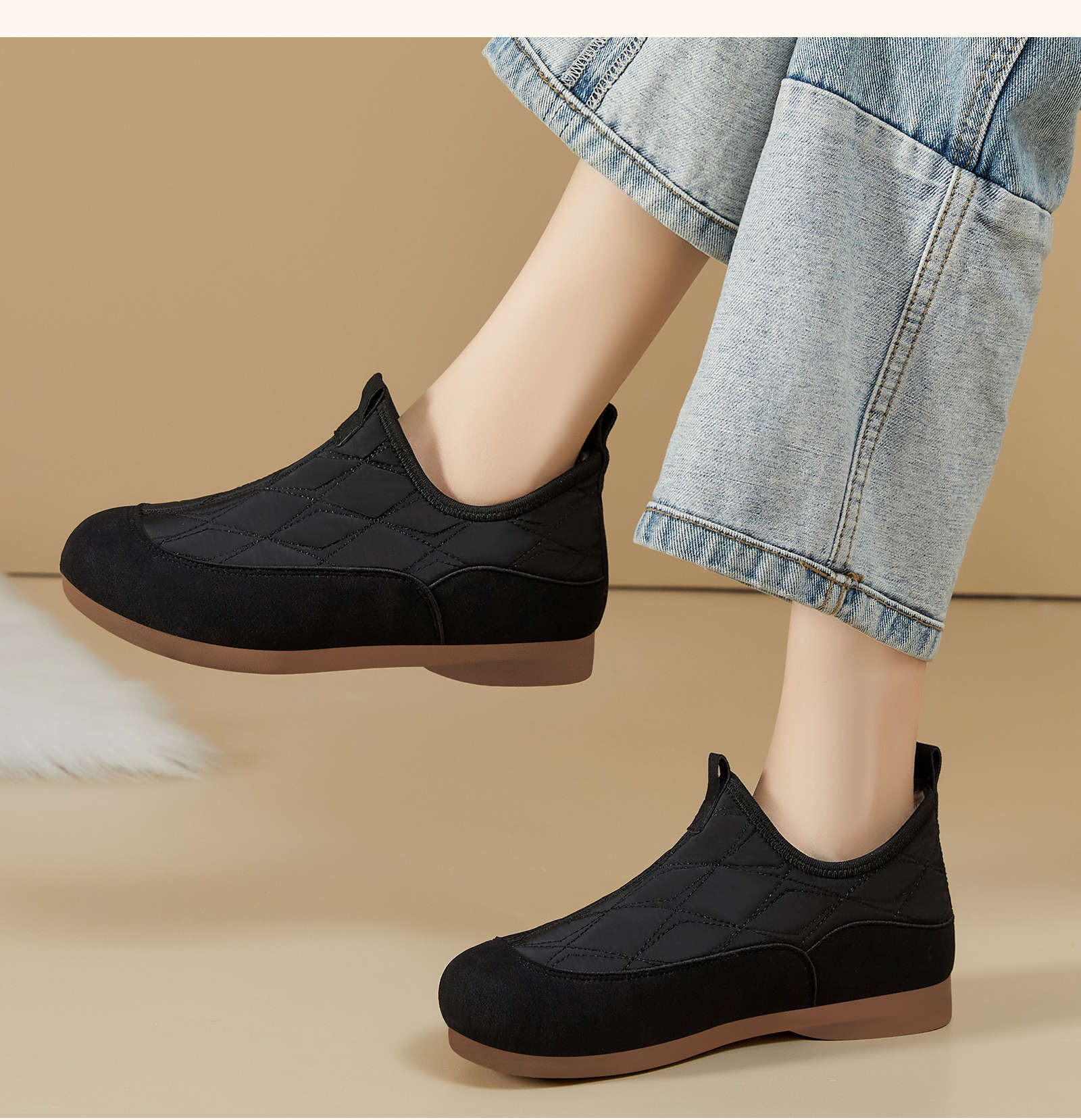 Damskie zimowe ocieplane buty  – Sewing Fleece recenzja i cena