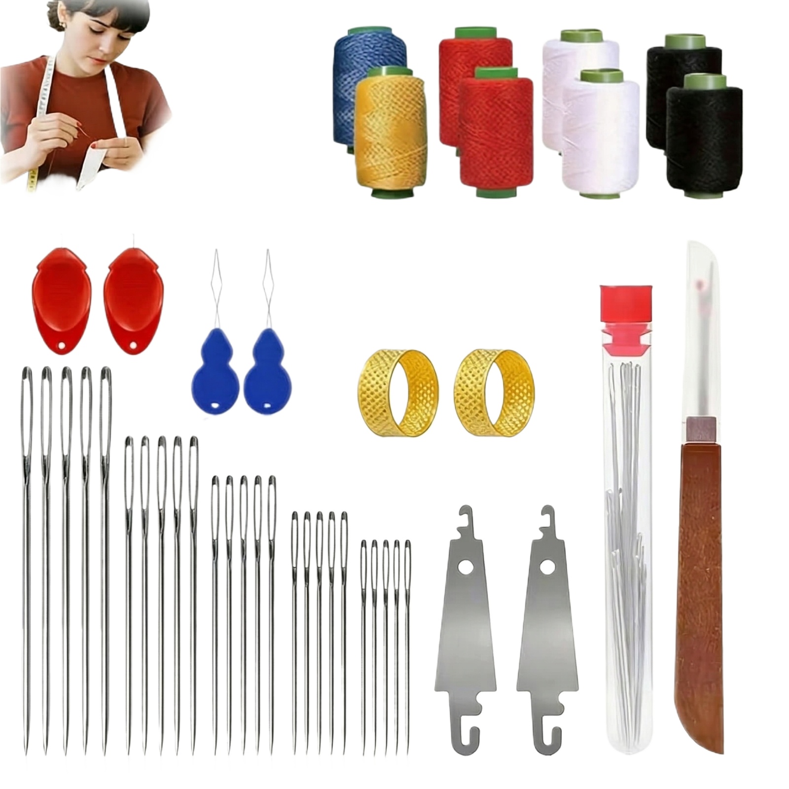 Zestaw 43 igieł do szycia z du – Sewing Kit recenzja i cena