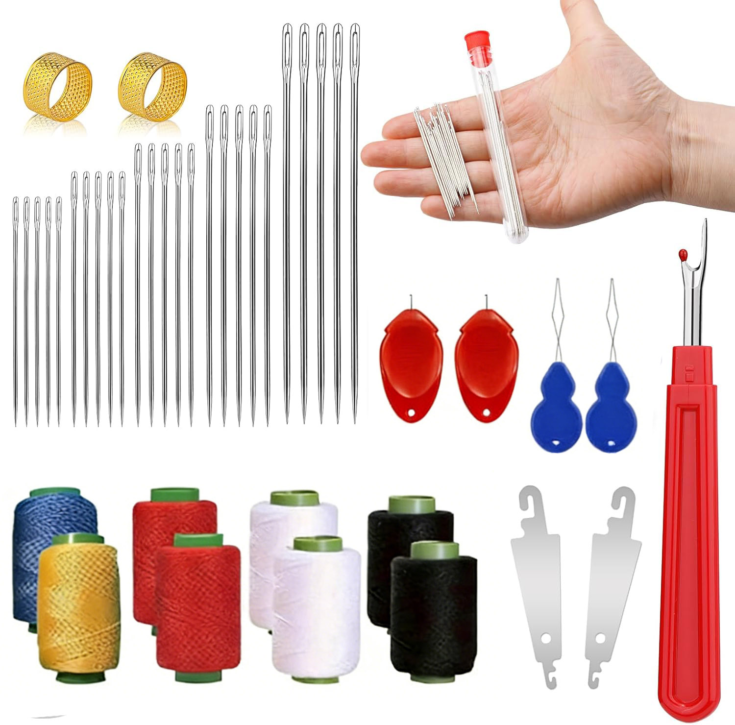 Zestaw 43 igieł do szycia z du – Sewing Kit recenzja i cena